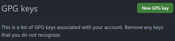 Adding GPG key in GitHub Adding GPG key in GitHub.