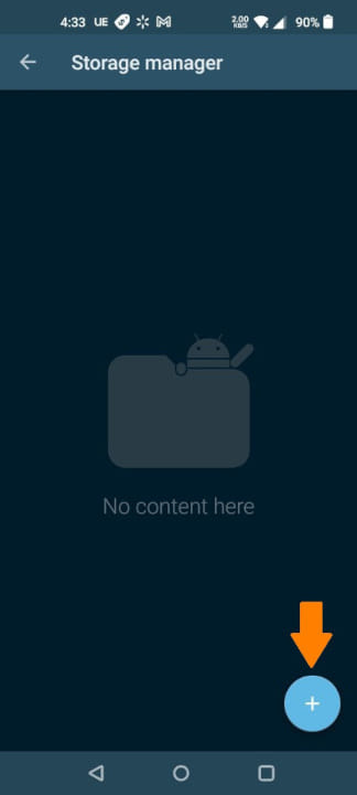 Storage manager in Solid Explorer Storage manager in Solid Explorer.